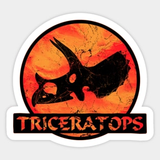 Triceratops Fossil Sticker